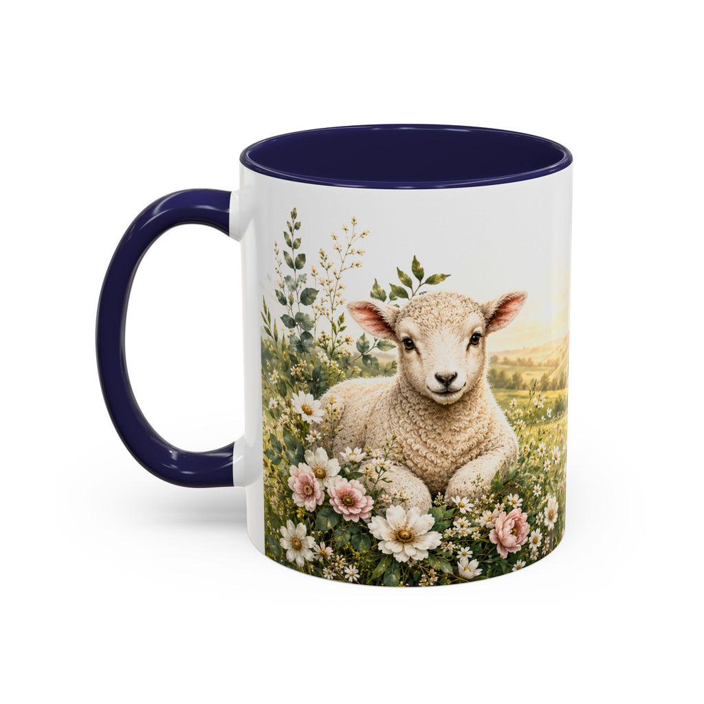 Innocence & Surrender to God Accent Coffee Mug | Religious Faith Scripture