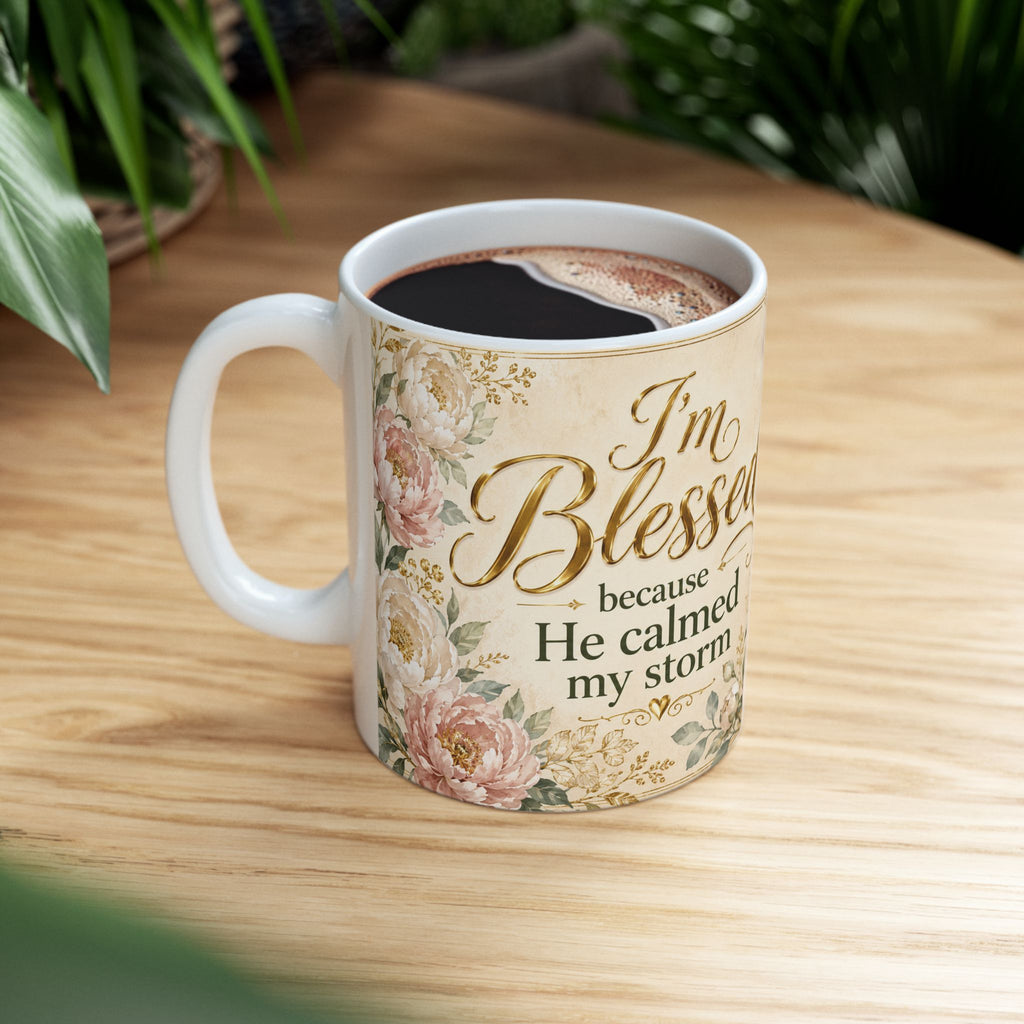 Jesus Calmed My Storm Mug