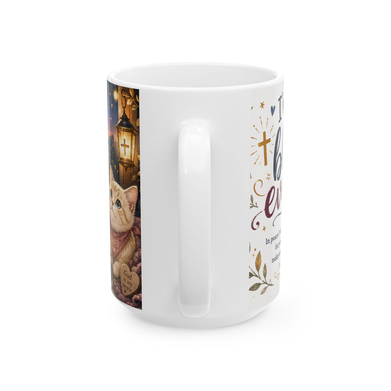 Christian Cat Mug, Faithful Kittens Coffee Cup