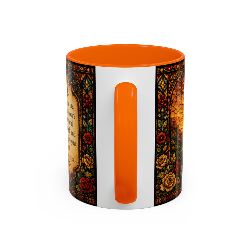 Jesus Stained Glass Artwork Mug | Accent Coffee Mug 11oz or 15oz
