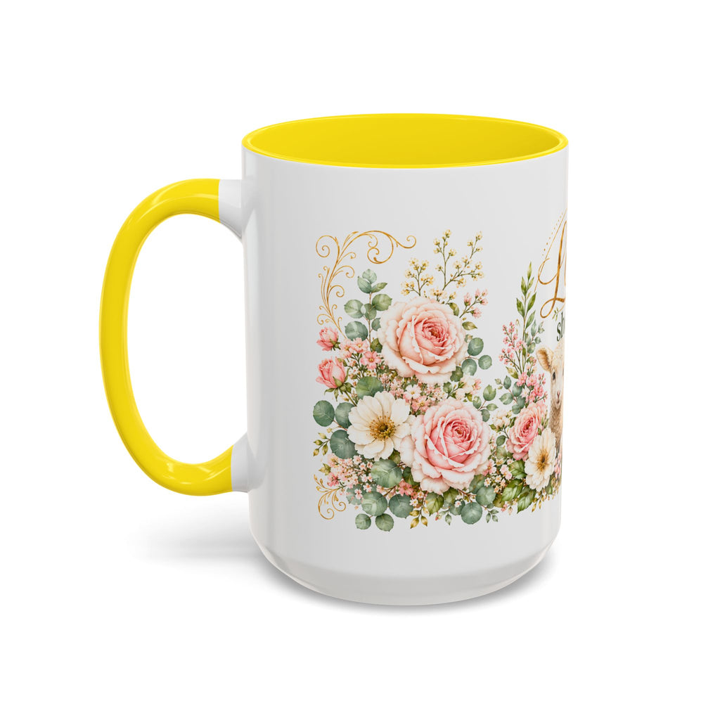 The Lord Is My Shepherd Mug, Psalm 23:1 Christian Coffee Cup, Lamb Bible Verse Mug, Faith Gift for Women Men, Religious Gift