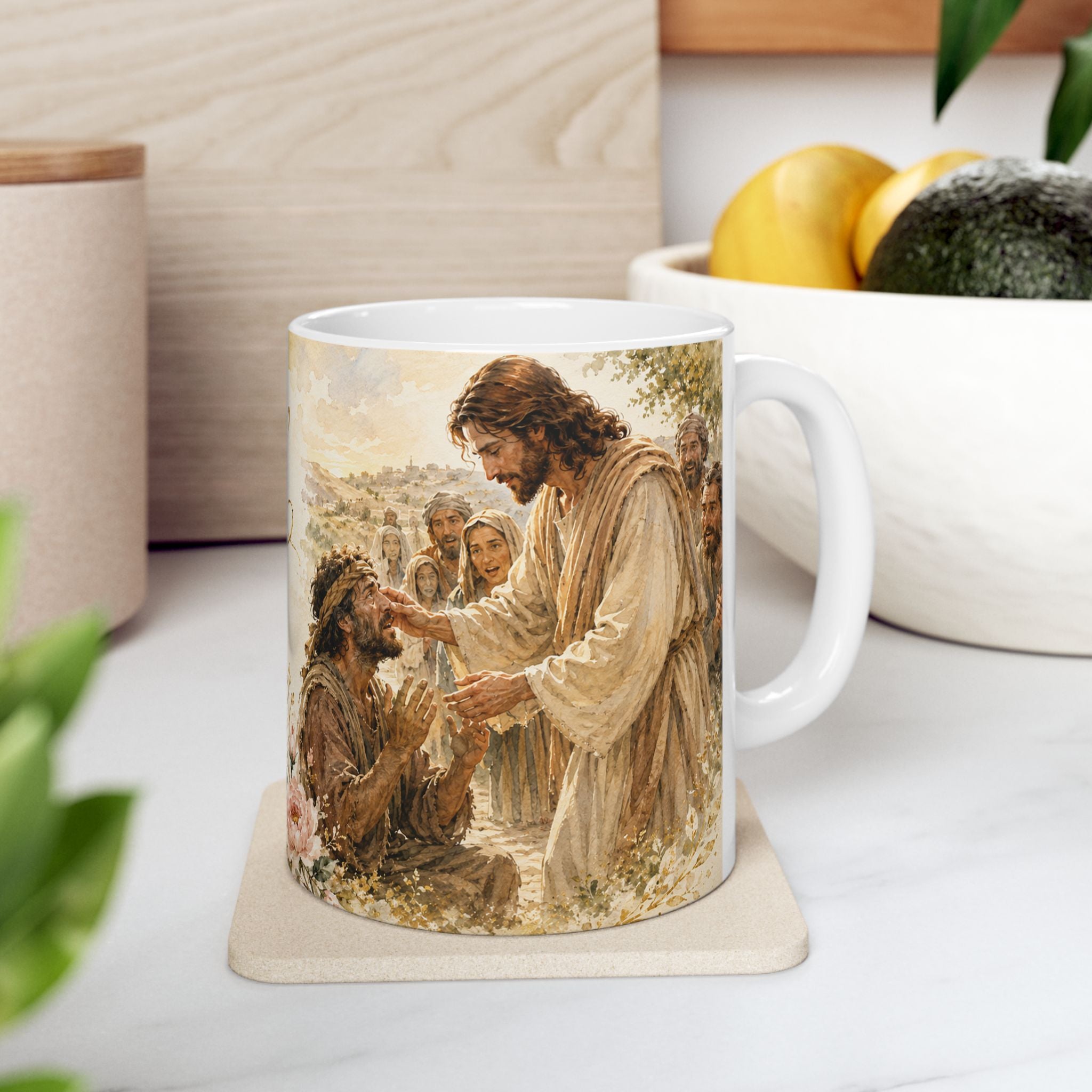 I’m Blessed Because He Opened My Eyes Mug