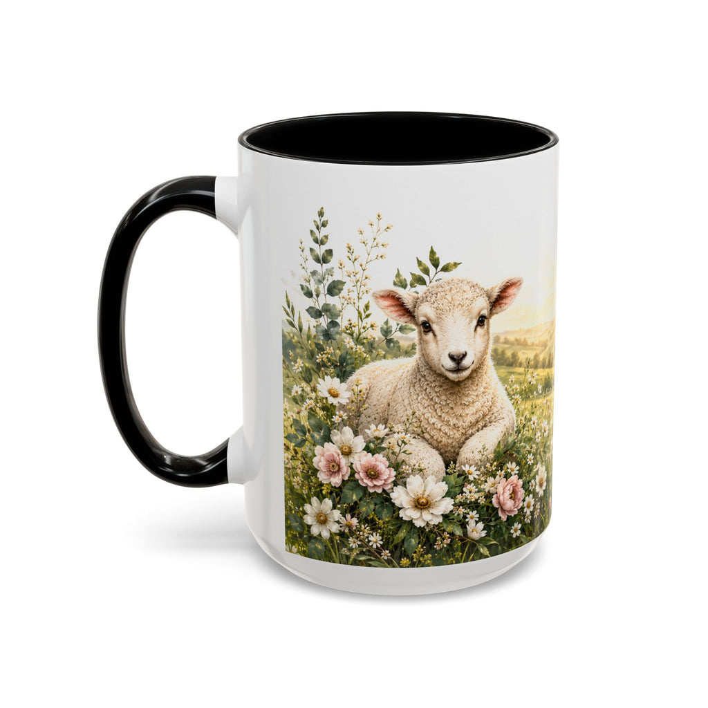 Innocence & Surrender to God Accent Coffee Mug | Religious Faith Scripture