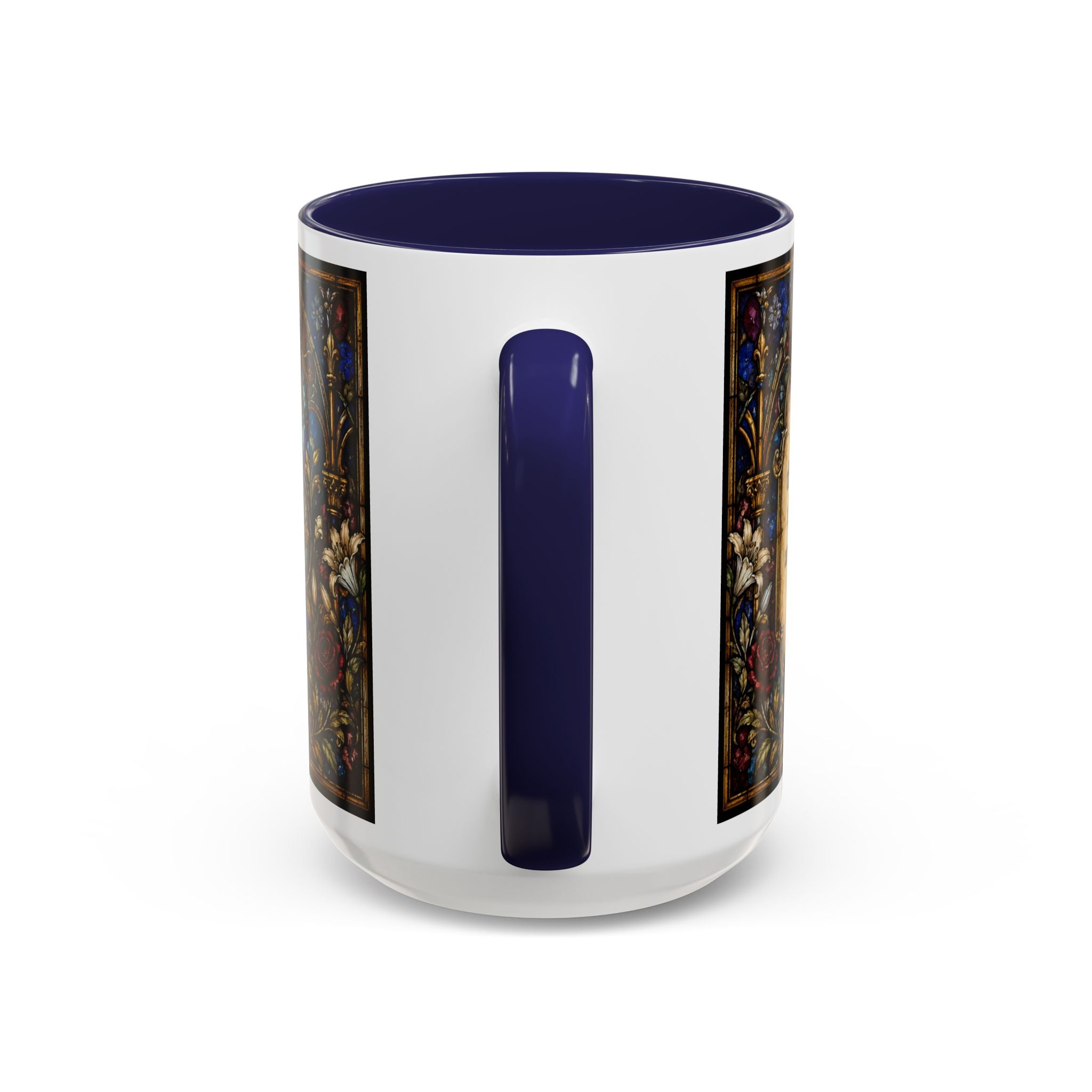 Sacred Heart Jesus Stained Glass Mug | Accent Coffee Mug