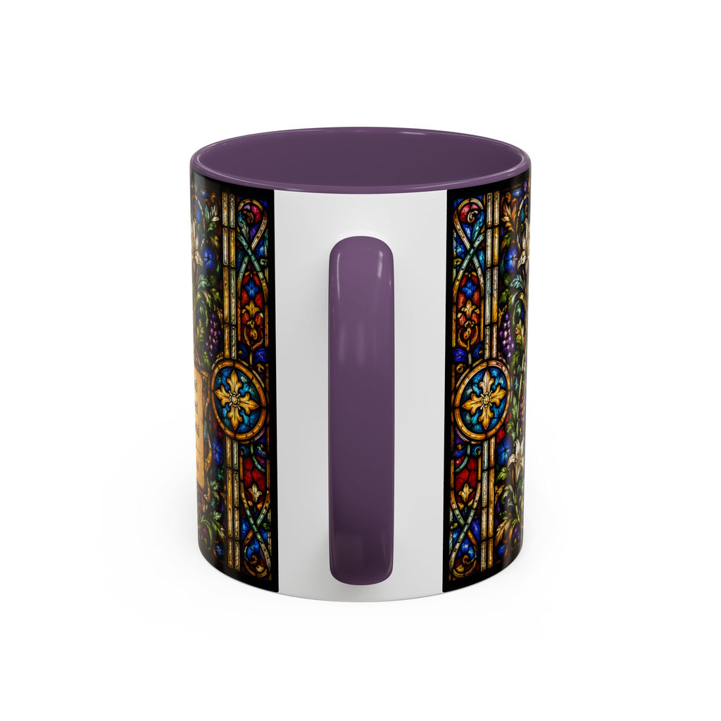 Crucifixion Stained Glass Mug | Accent Coffee Mug