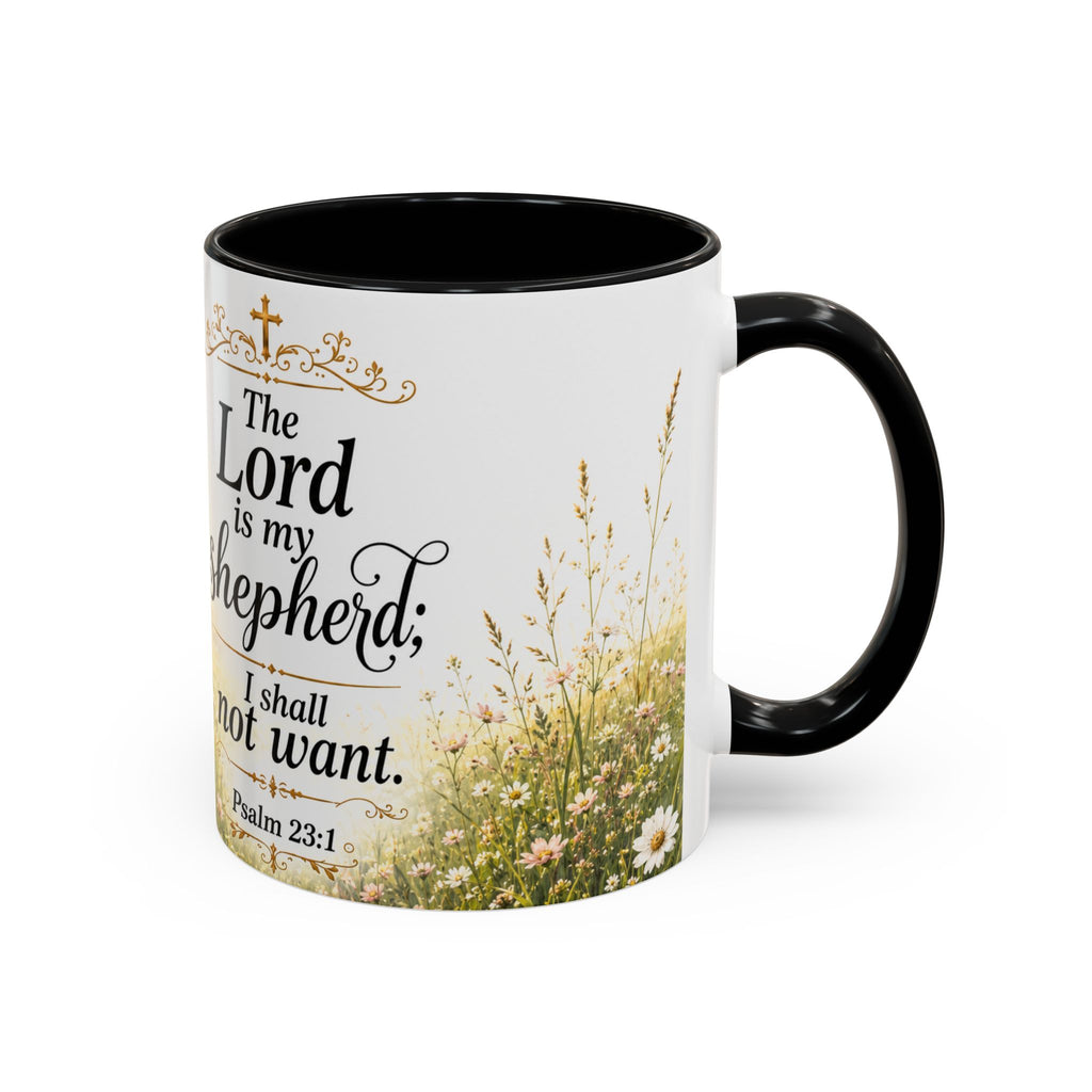 Innocence & Surrender to God Accent Coffee Mug | Religious Faith Scripture