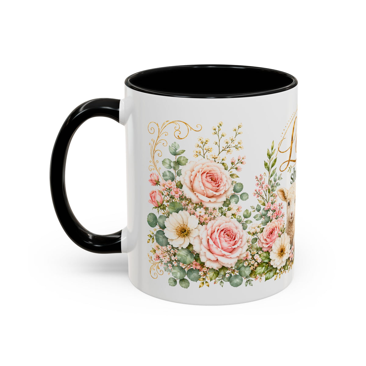 The Lord Is My Shepherd Mug, Psalm 23:1 Christian Coffee Cup, Lamb Bible Verse Mug, Faith Gift for Women Men, Religious Gift
