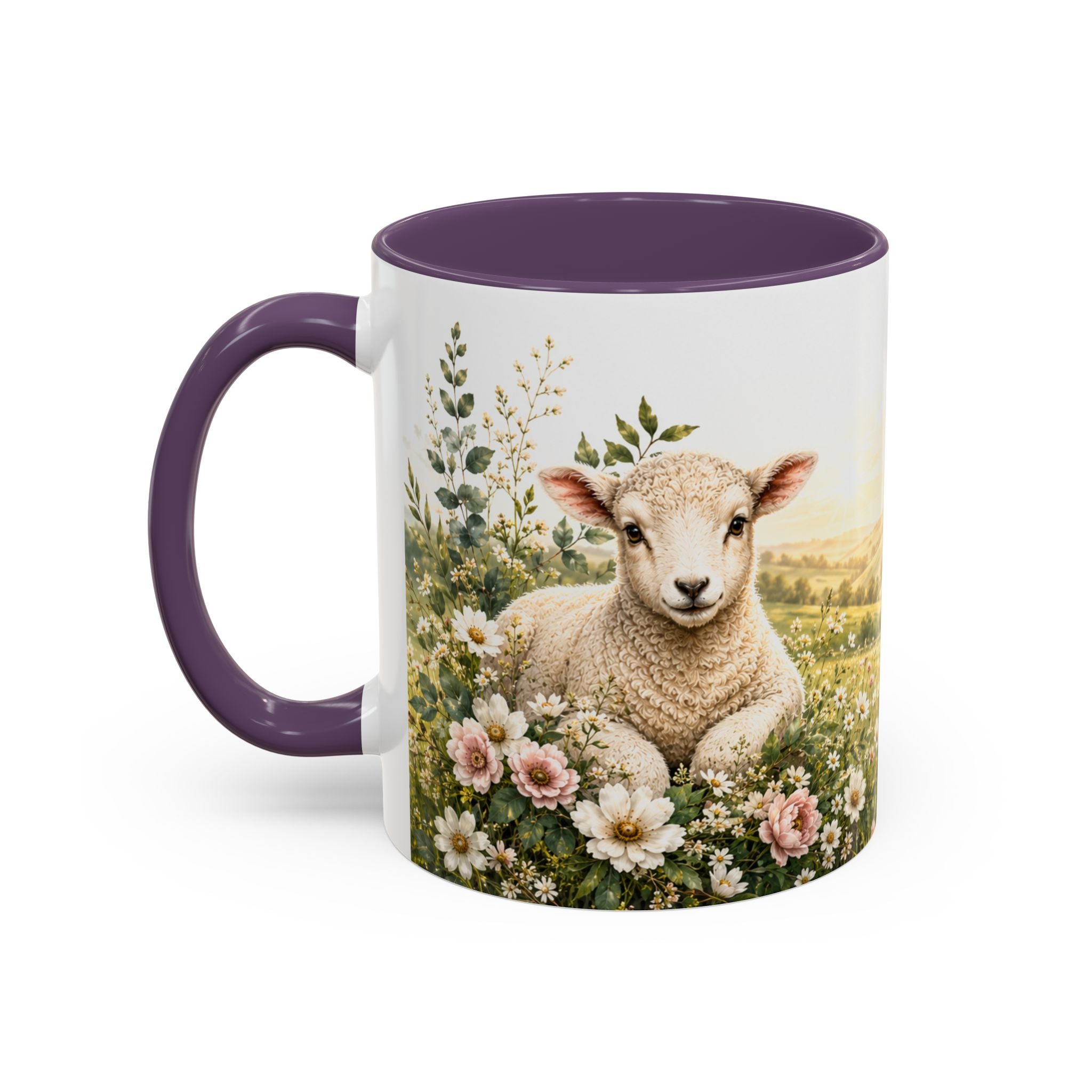 Innocence & Surrender to God Accent Coffee Mug | Religious Faith Scripture
