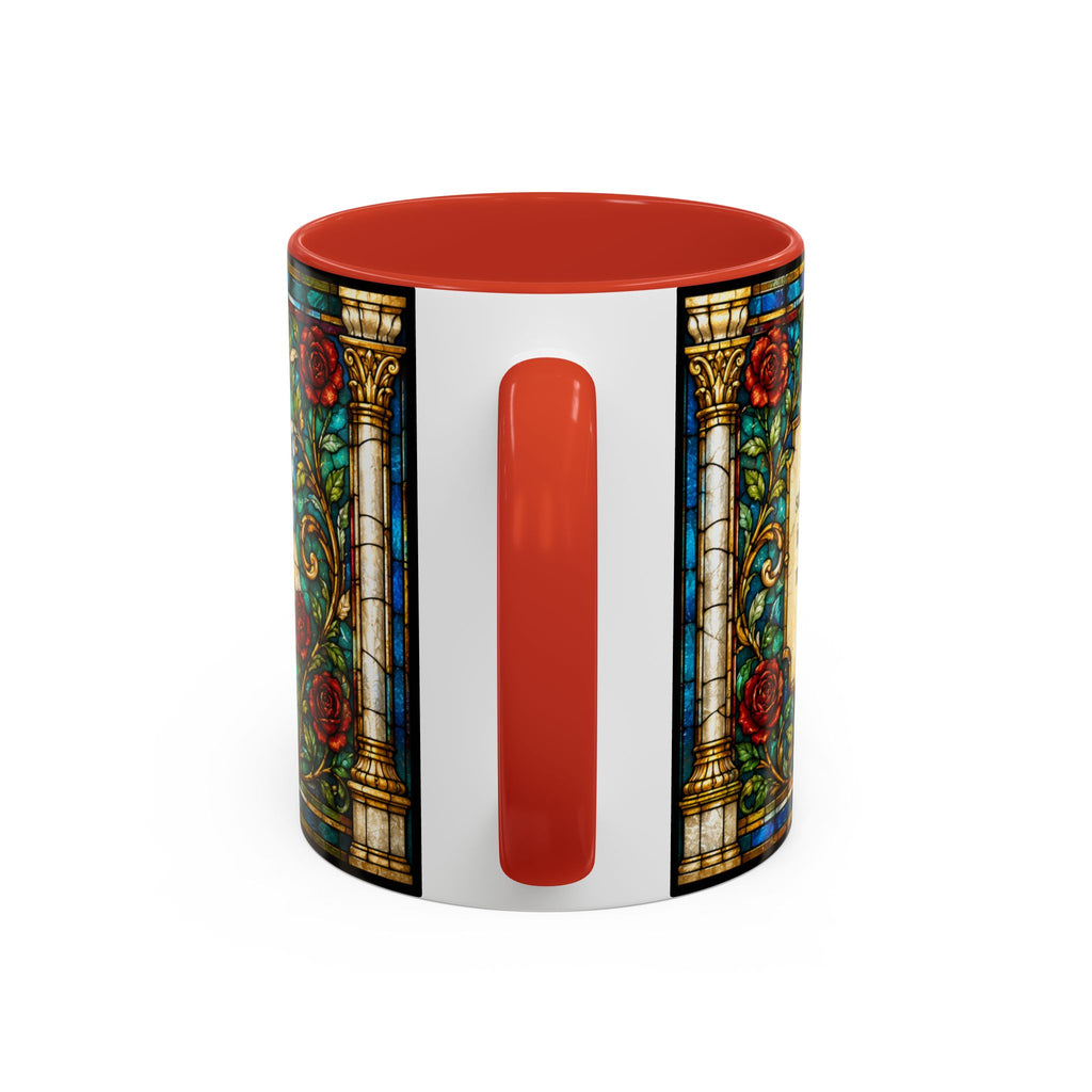 Sacred Heart Jesus Stained Glass Mug | Accent Coffee Mug 11oz 15oz