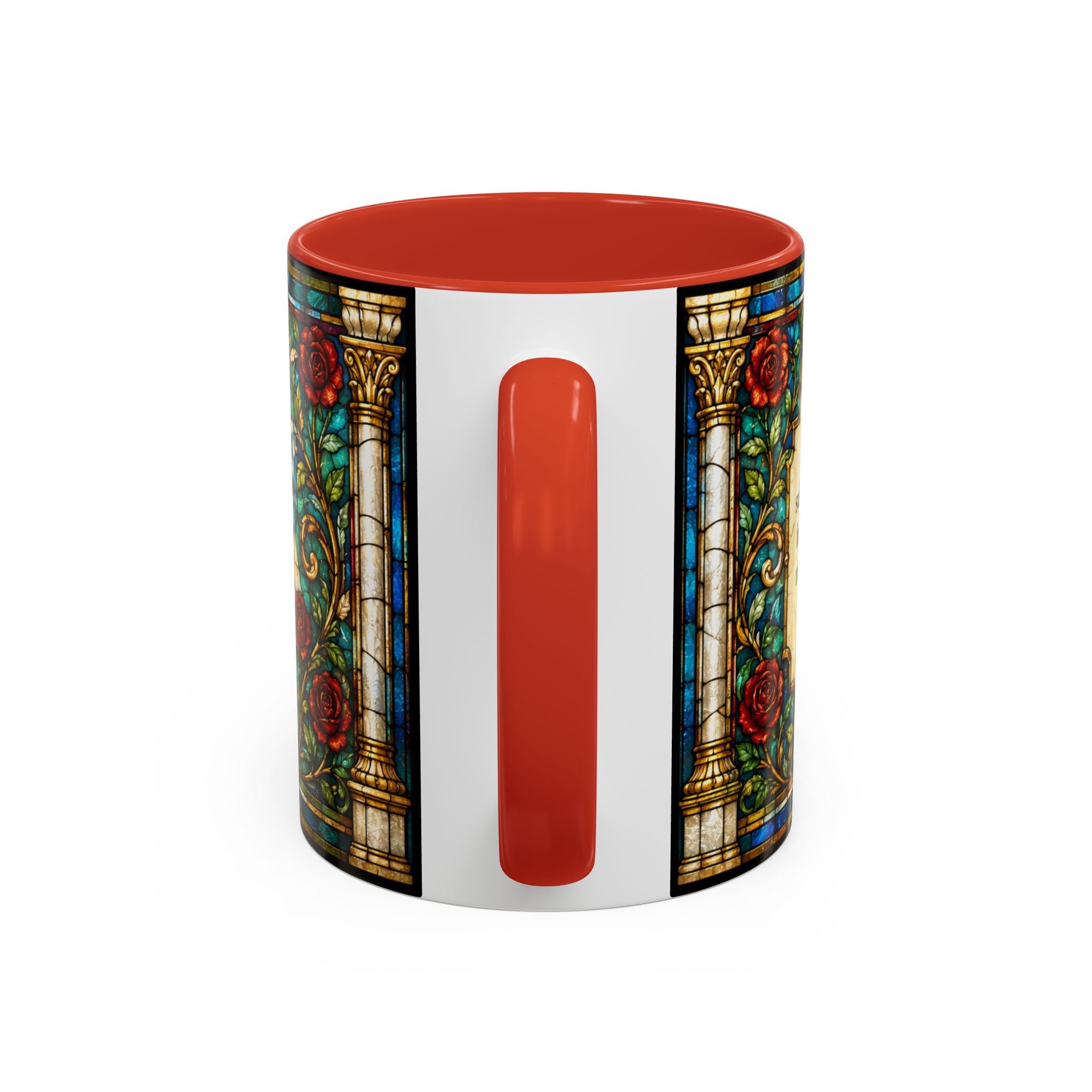 Sacred Heart Jesus Stained Glass Mug | Accent Coffee Mug 11oz 15oz