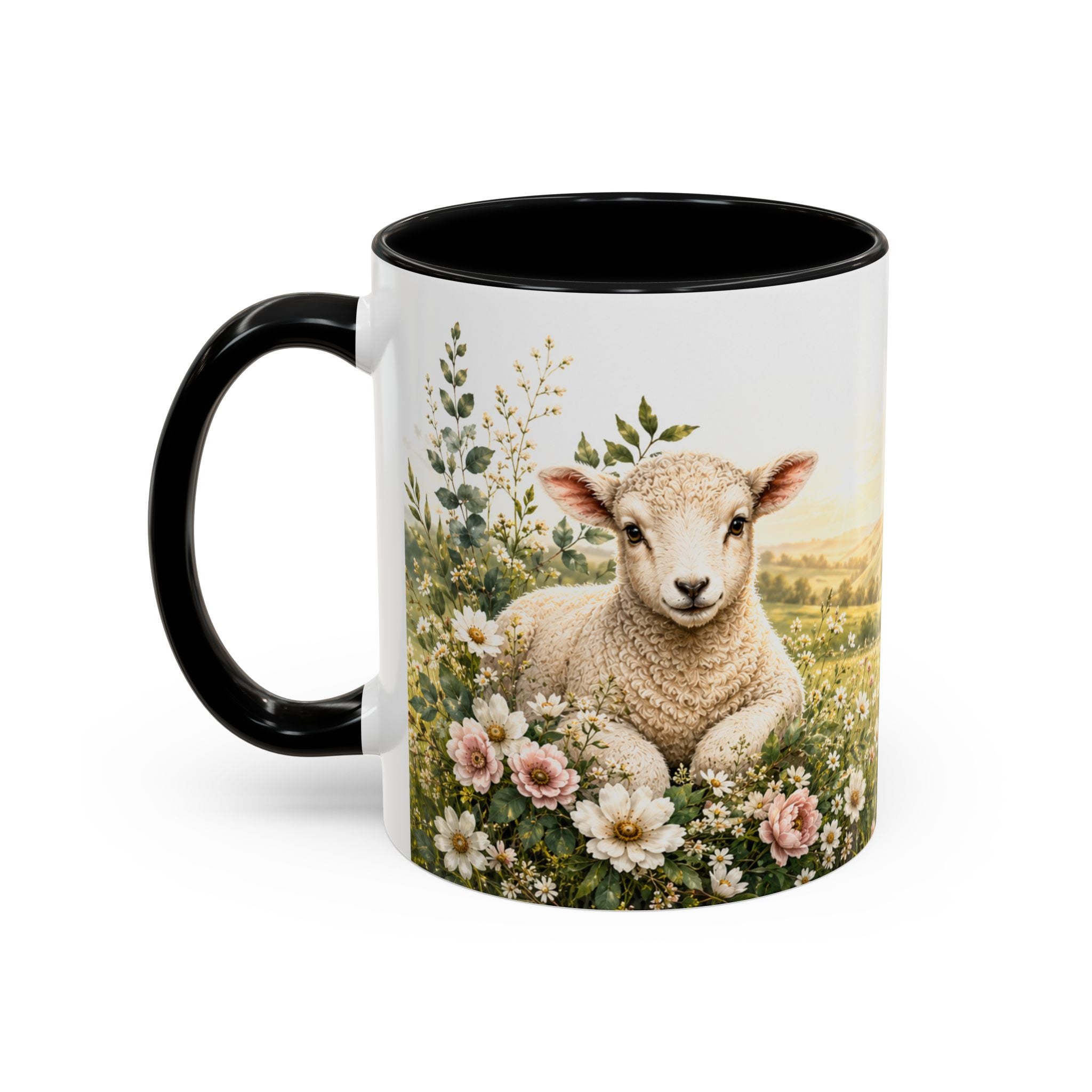 Innocence & Surrender to God Accent Coffee Mug | Religious Faith Scripture