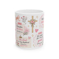 Floral Scripture Collage Mug