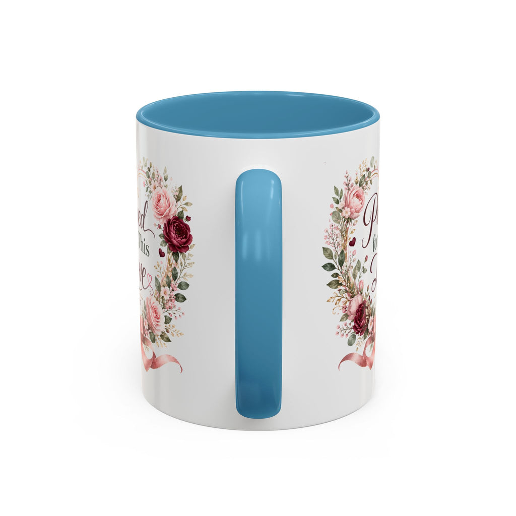 Prayed for This Love Mug, Christian Gift for Wife or Girlfriend, Romantic Bible Verse Mug, James 1:17 Floral Love Coffee Cup
