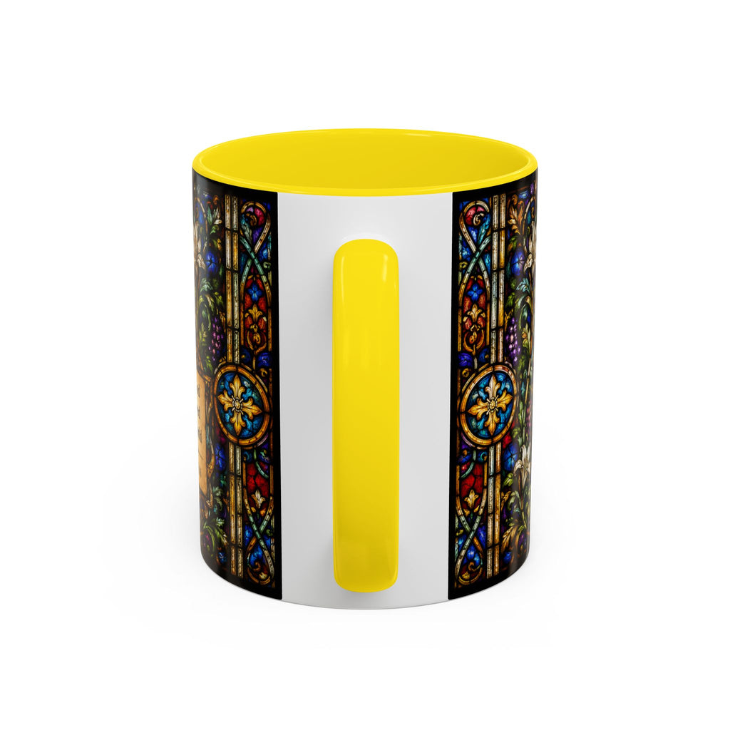 Crucifixion Stained Glass Mug | Accent Coffee Mug