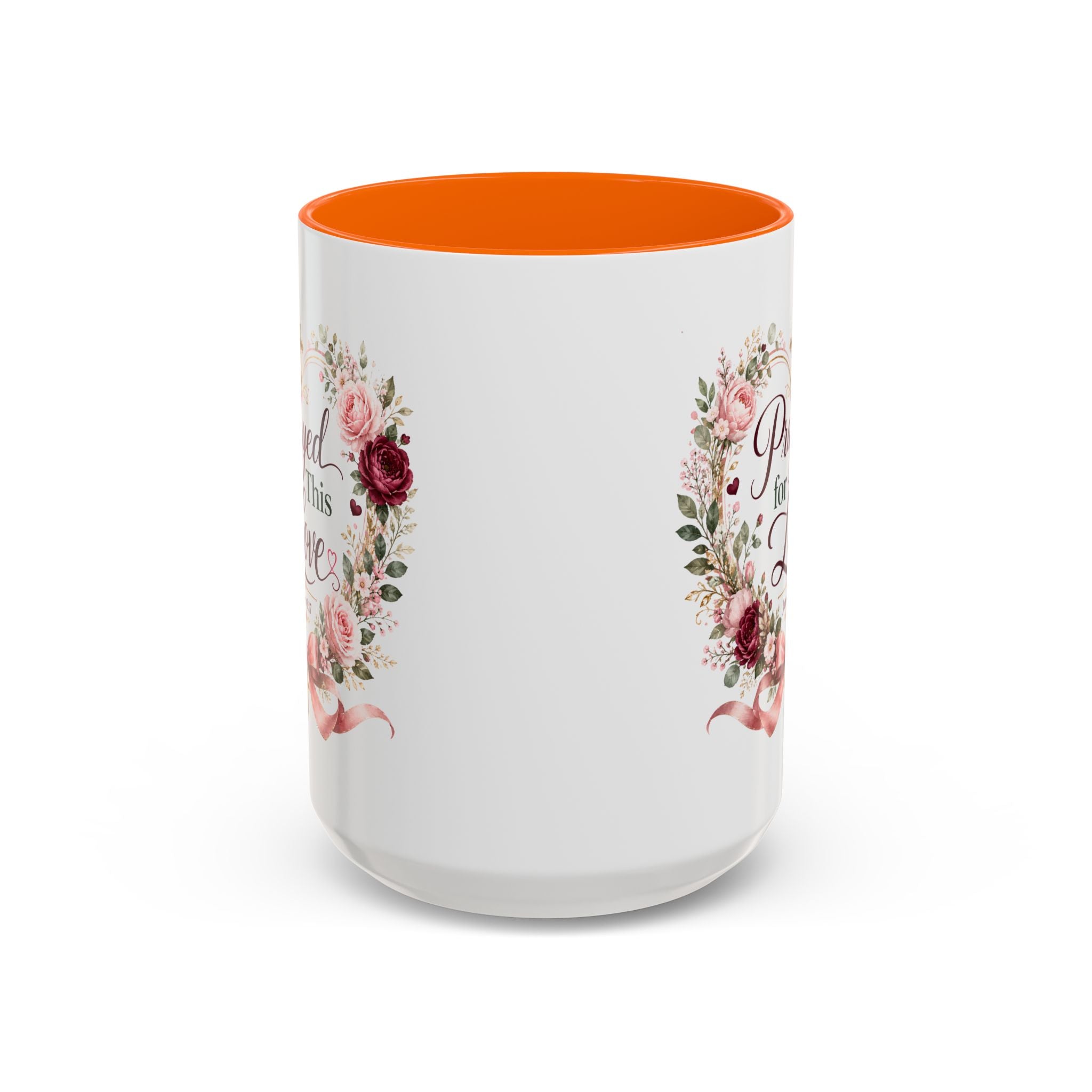 Prayed for This Love Mug, Christian Gift for Wife or Girlfriend, Romantic Bible Verse Mug, James 1:17 Floral Love Coffee Cup