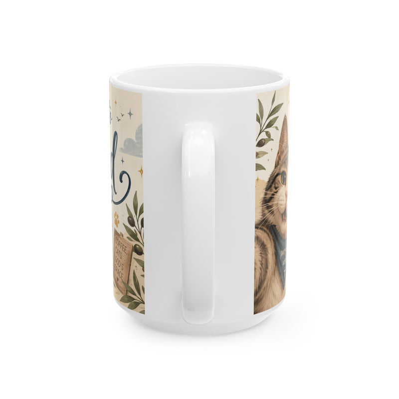Christian Cat Mug, Cat Lover Coffee Mug, Bible Verse Mug, Im Going to Have a Blessed Day Mug