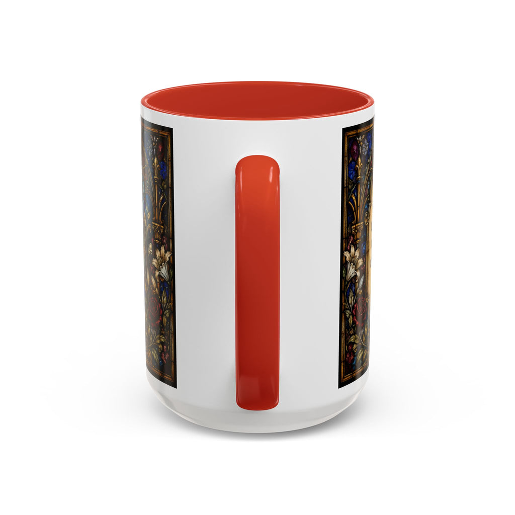Sacred Heart Jesus Stained Glass Mug | Accent Coffee Mug