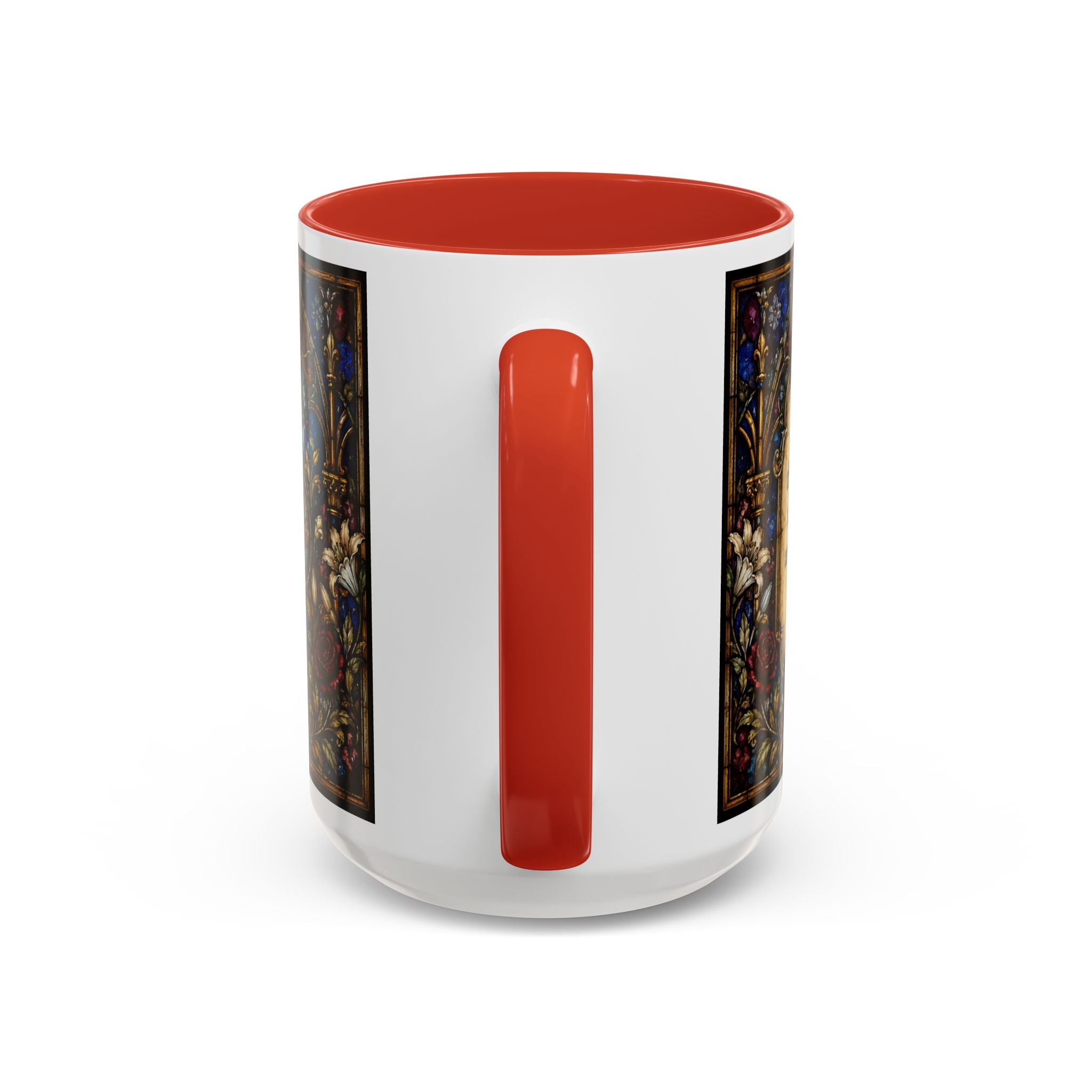 Sacred Heart Jesus Stained Glass Mug | Accent Coffee Mug