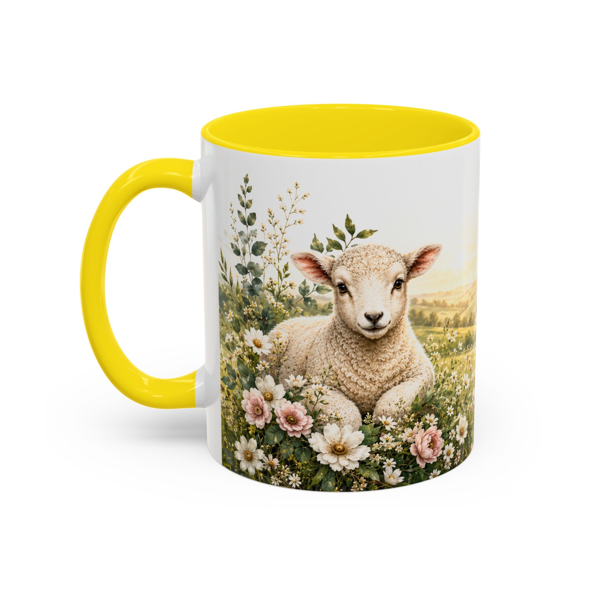 Innocence & Surrender to God Accent Coffee Mug | Religious Faith Scripture