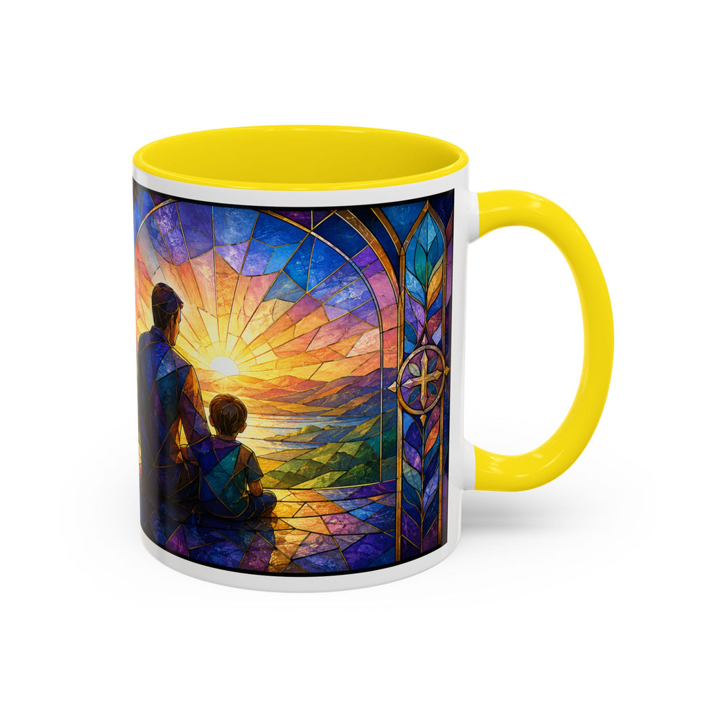 Blessed Dad Mug, Christian Fathers Day Gift, Bible Verse Mug for Dad, Proverbs 17:6 Coffee Cup, Faith Gift for Father Grandpa Husband