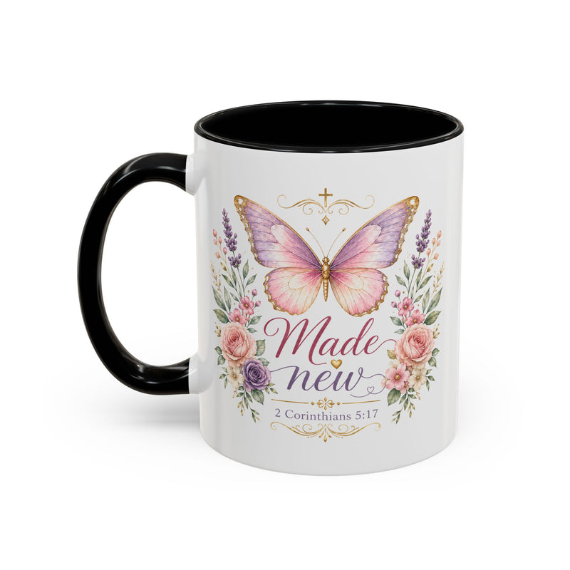 Butterfly Accent Coffee Mug | 11oz 15oz Ceramic
