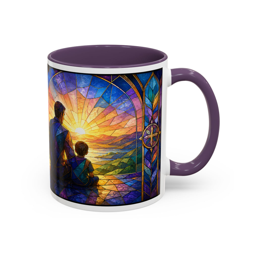 Blessed Dad Mug, Christian Fathers Day Gift, Bible Verse Mug for Dad, Proverbs 17:6 Coffee Cup, Faith Gift for Father Grandpa Husband