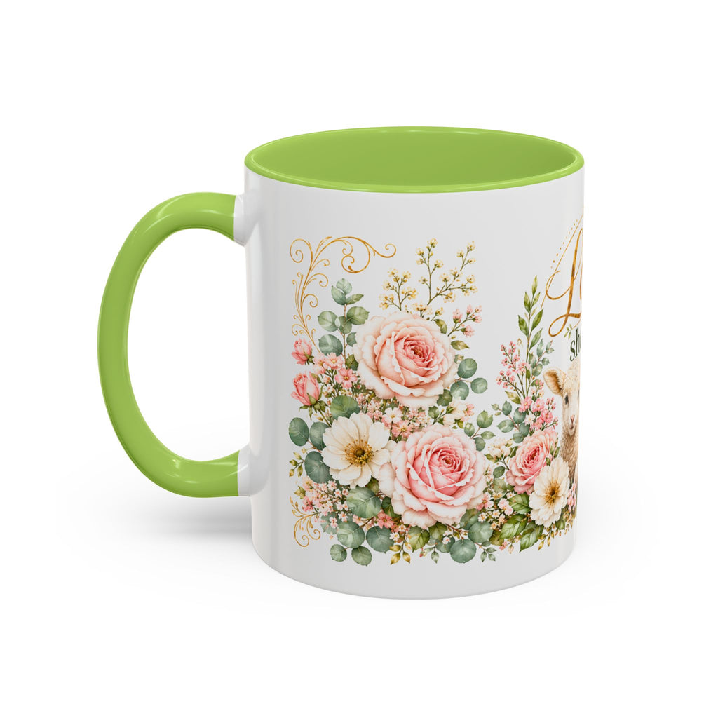 The Lord Is My Shepherd Mug, Psalm 23:1 Christian Coffee Cup, Lamb Bible Verse Mug, Faith Gift for Women Men, Religious Gift