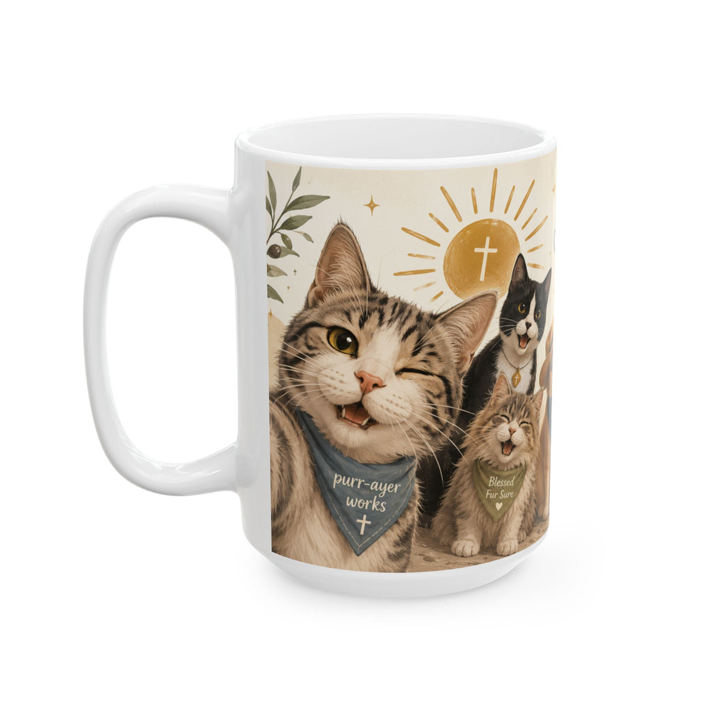 Christian Cat Mug, Cat Lover Coffee Mug, Bible Verse Mug, I'm Going to Have a Blessed Day Mug, Psalm 118:24 Christian Gift, Cute Faith Coffee Cup