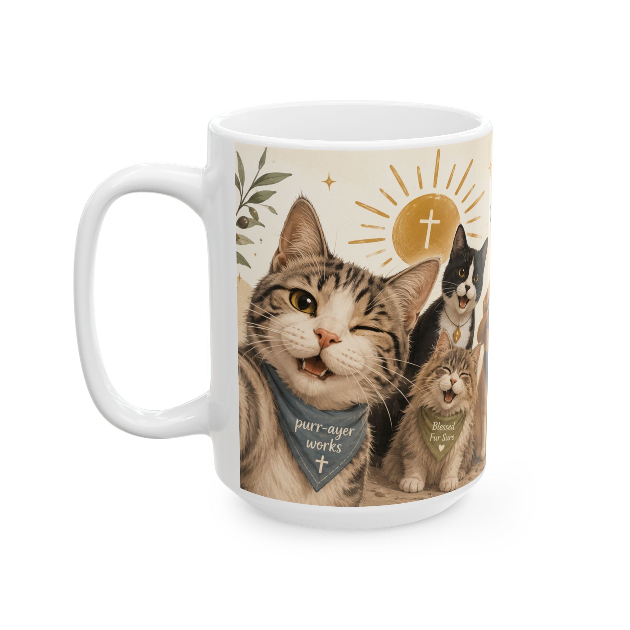 Christian Cat Mug, Cat Lover Coffee Mug, Bible Verse Mug, I'm Going to Have a Blessed Day Mug, Psalm 118:24 Christian Gift, Cute Faith Coffee Cup