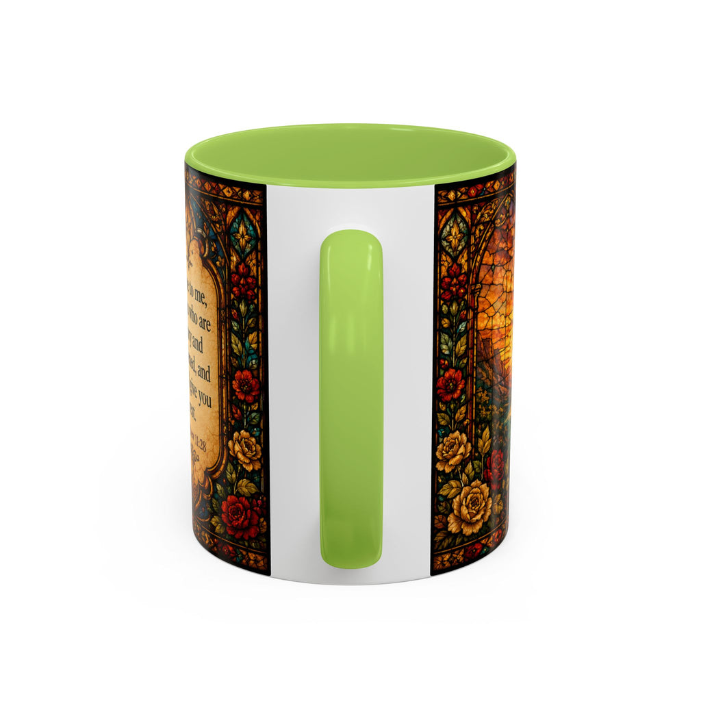 Jesus Stained Glass Artwork Mug | Accent Coffee Mug 11oz or 15oz