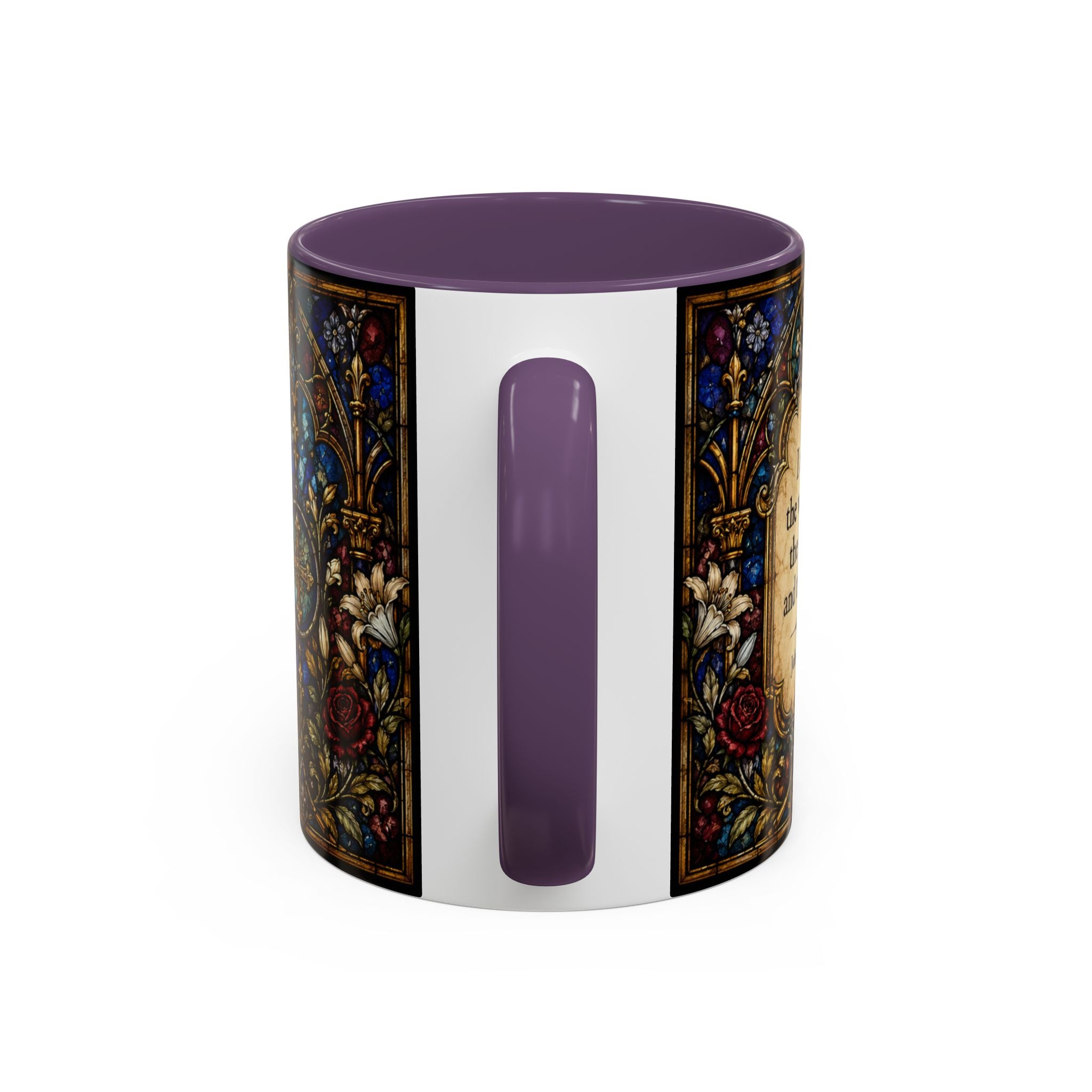 Sacred Heart Jesus Stained Glass Mug | Accent Coffee Mug