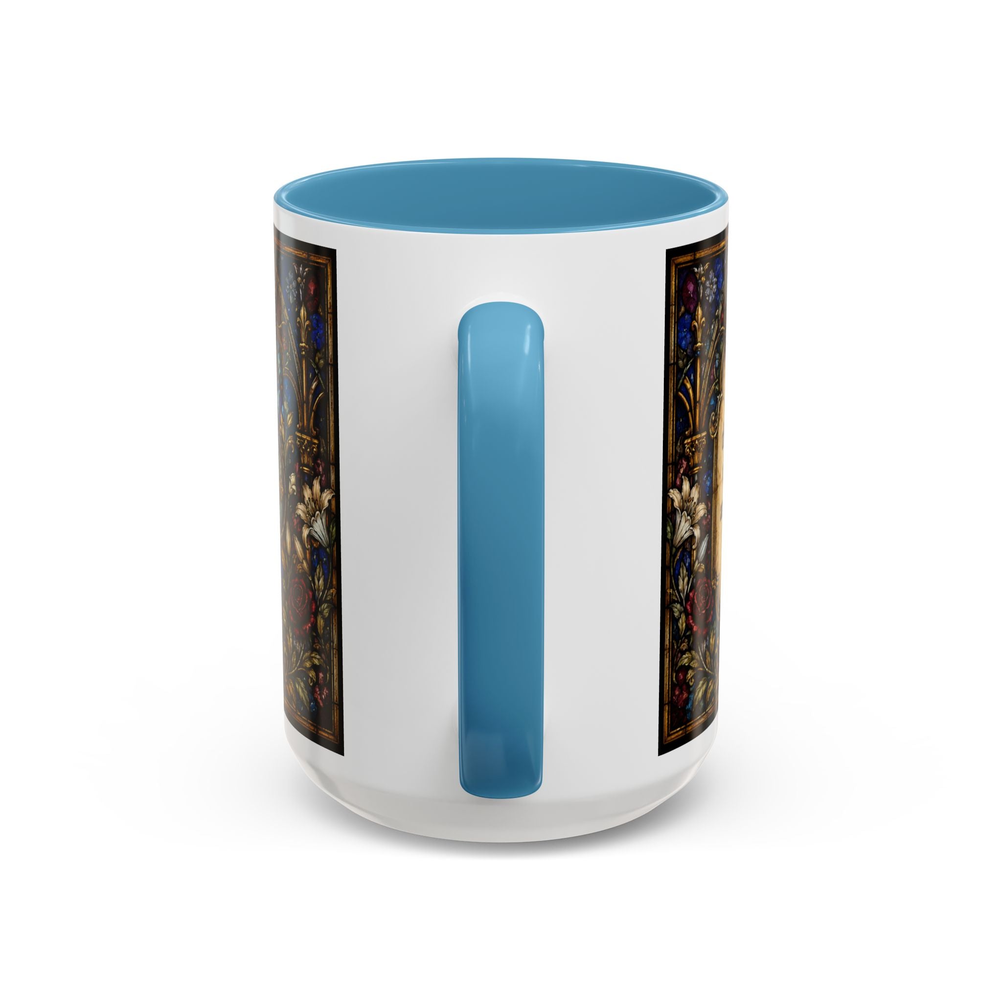 Sacred Heart Jesus Stained Glass Mug | Accent Coffee Mug