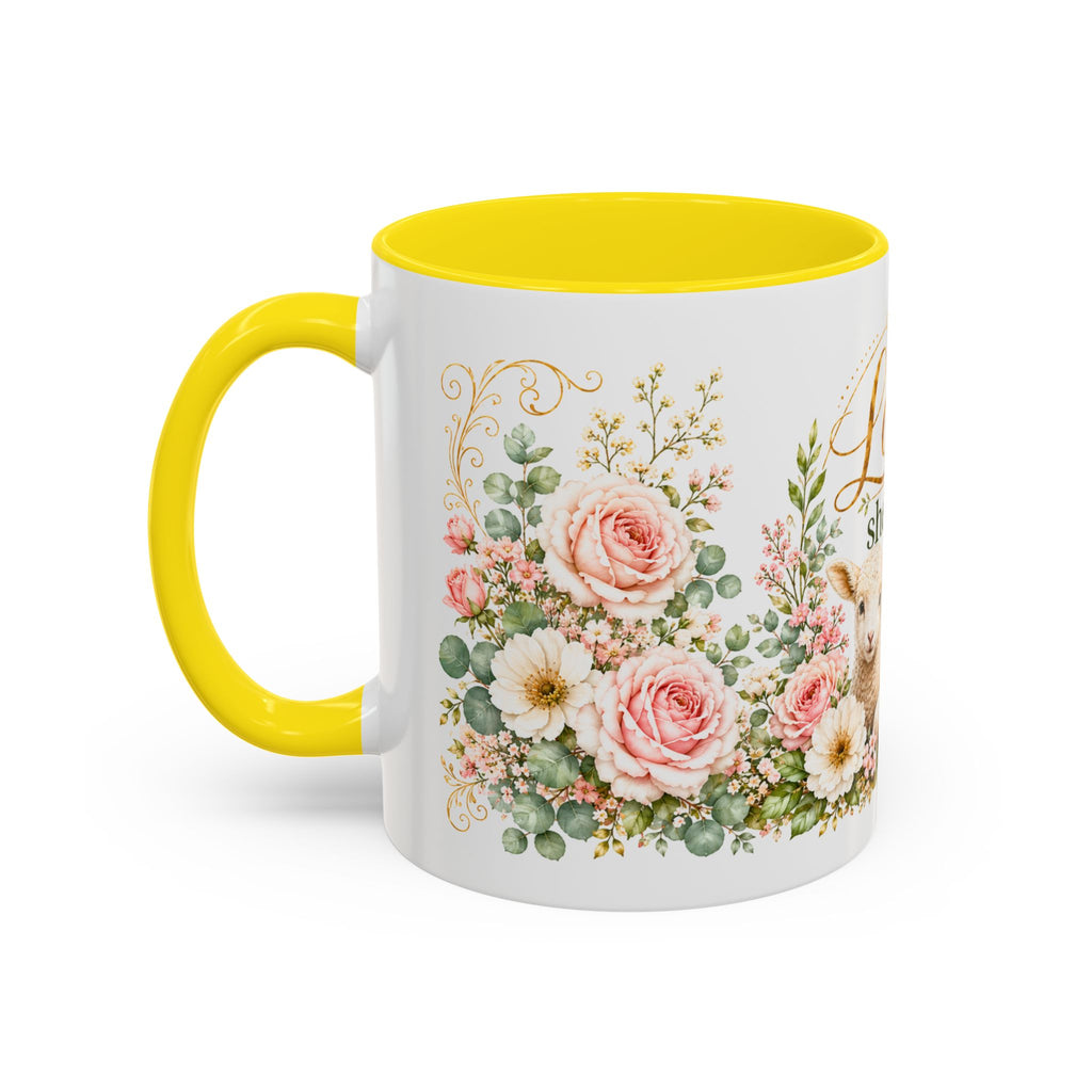The Lord Is My Shepherd Mug, Psalm 23:1 Christian Coffee Cup, Lamb Bible Verse Mug, Faith Gift for Women Men, Religious Gift