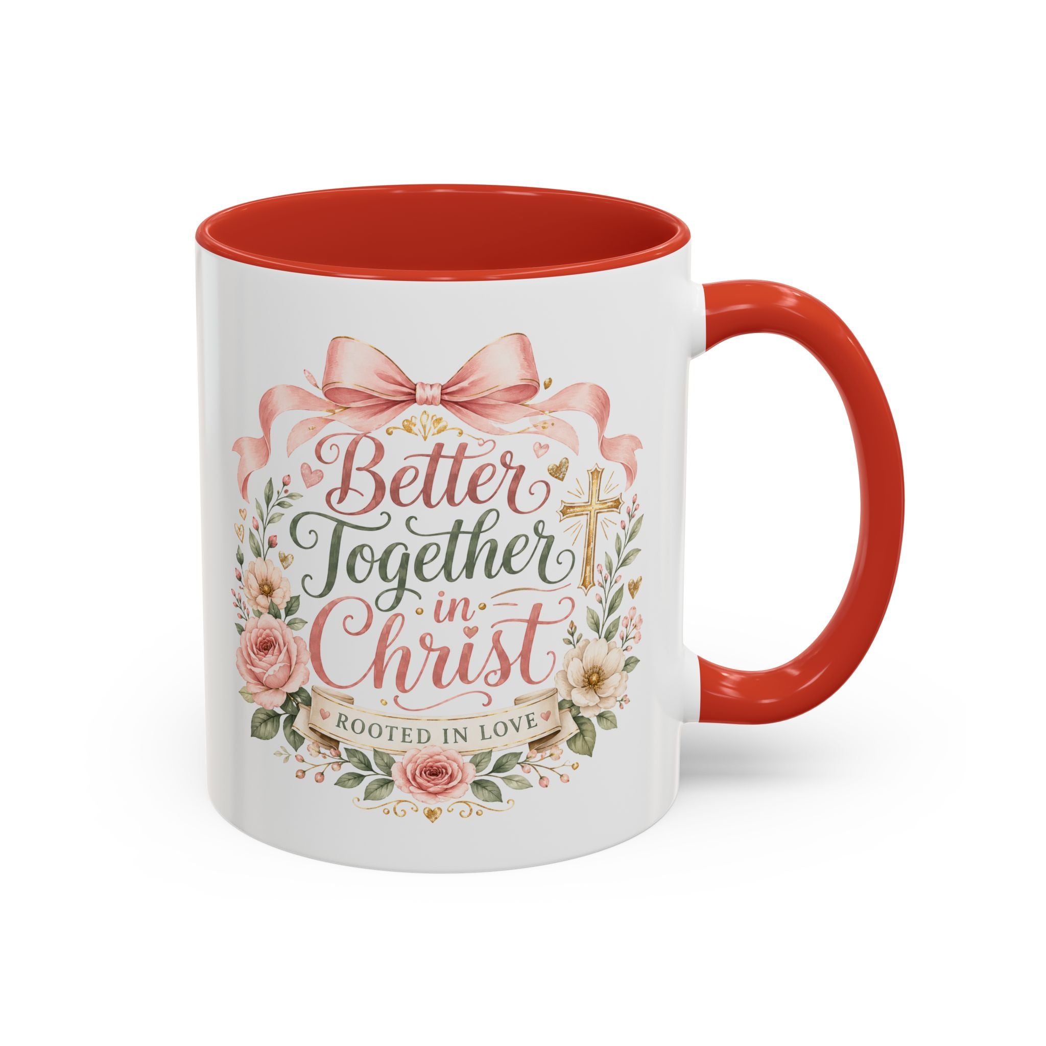 Better Together in Christ Mug, Christian Couple Gift, Rooted in Love Coffee Cup, Faith Wedding Anniversary Mug, Bible Verse Gift