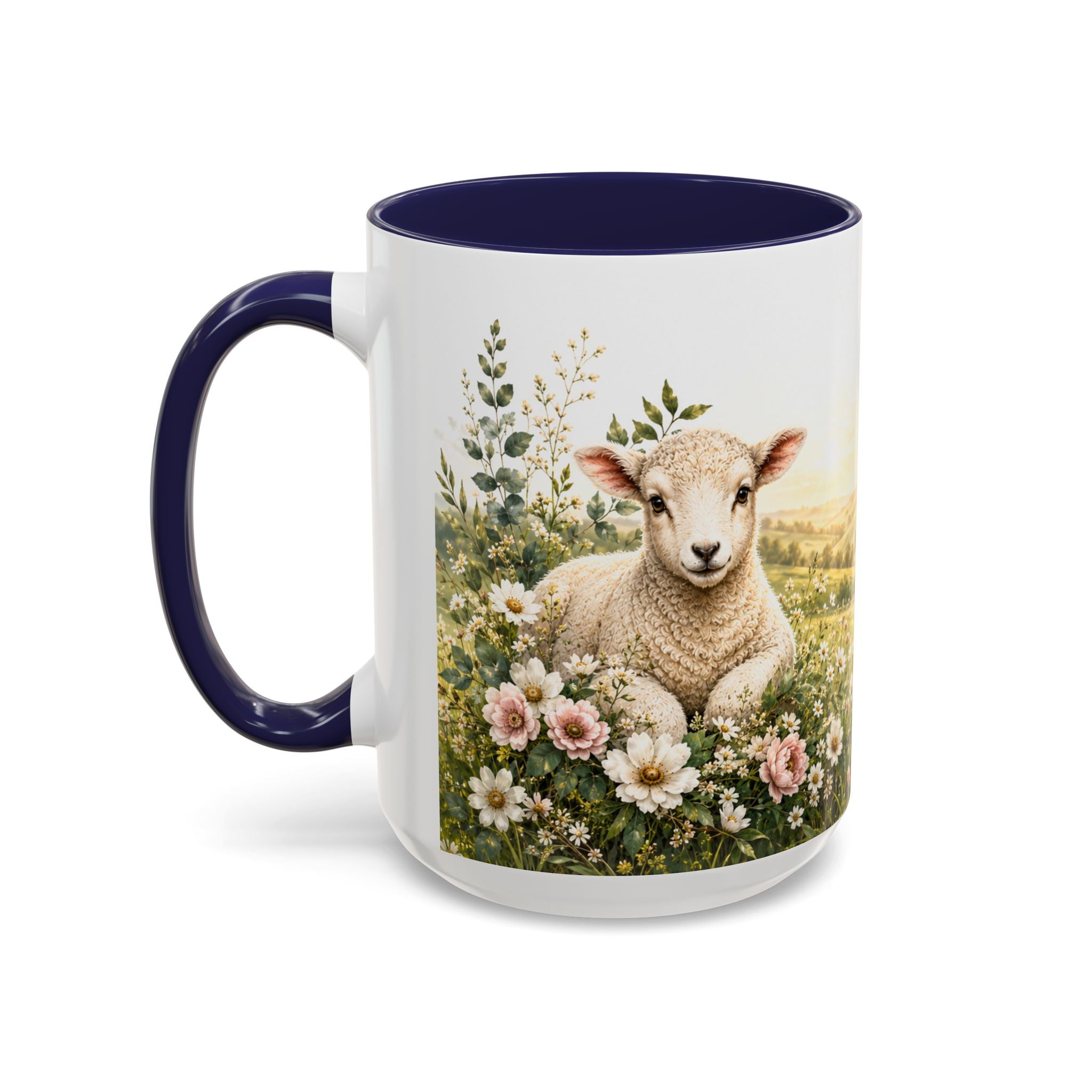 Innocence & Surrender to God Accent Coffee Mug | Religious Faith Scripture
