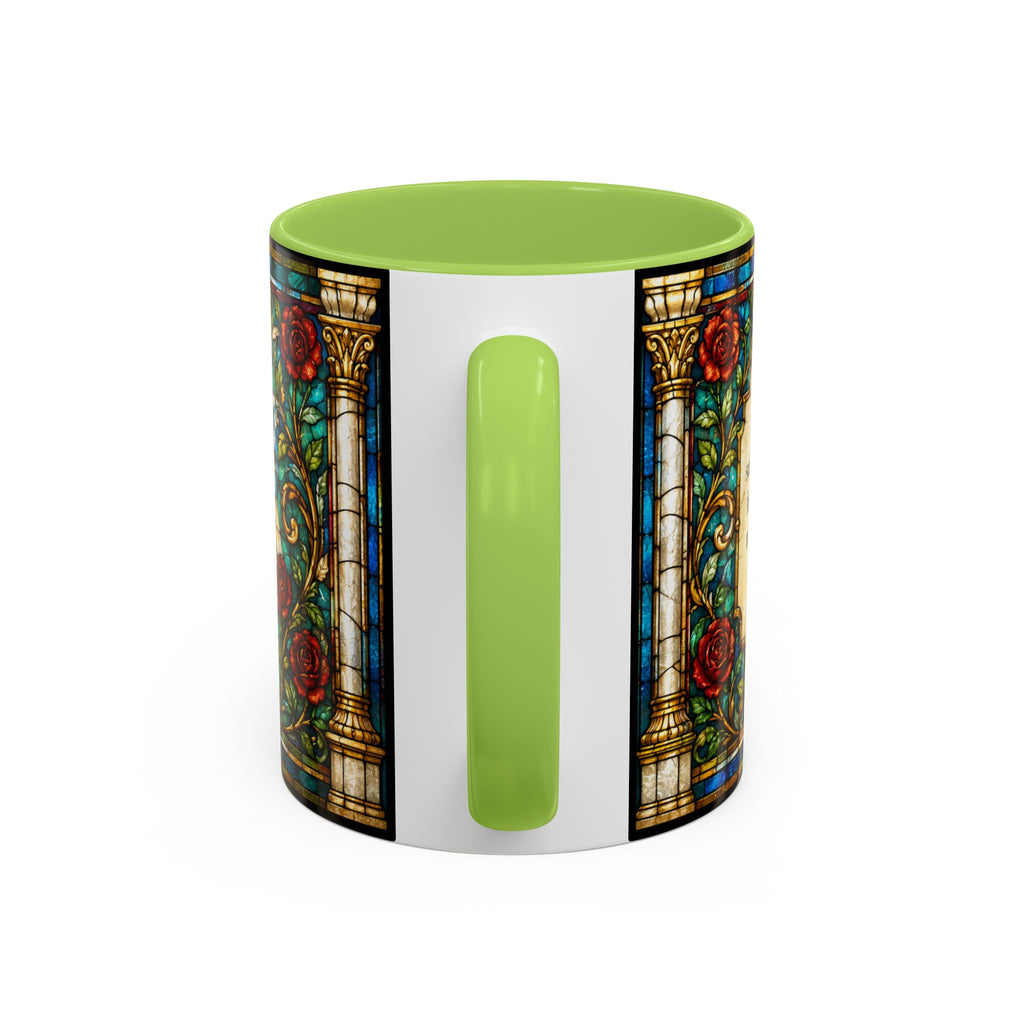 Sacred Heart Jesus Stained Glass Mug | Accent Coffee Mug 11oz 15oz