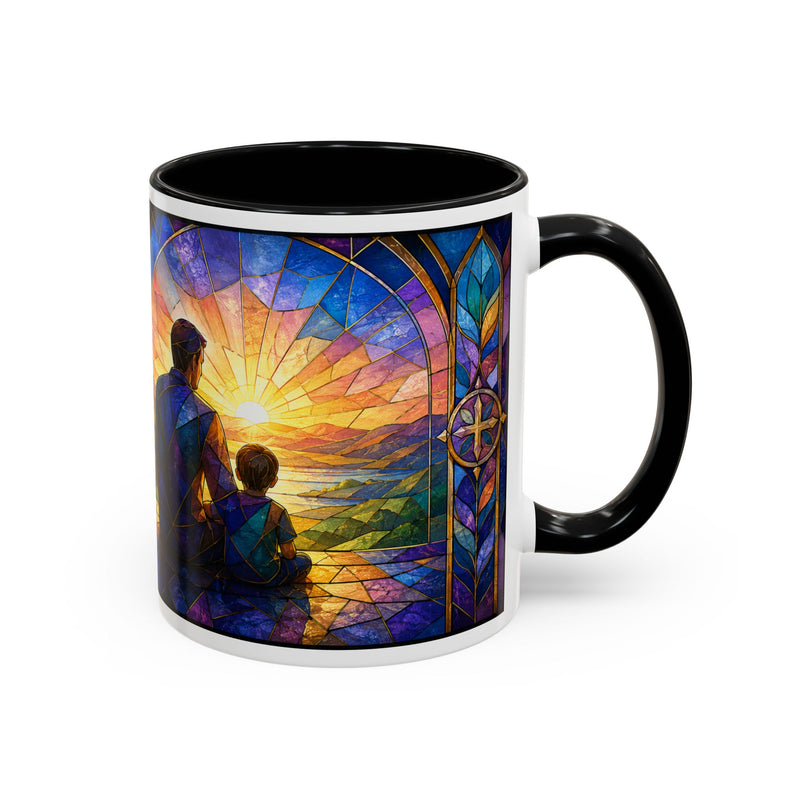 Blessed Dad Mug, Christian Fathers Day Gift, Bible Verse Mug for Dad, Proverbs 17:6 Coffee Cup, Faith Gift for Father Grandpa Husband