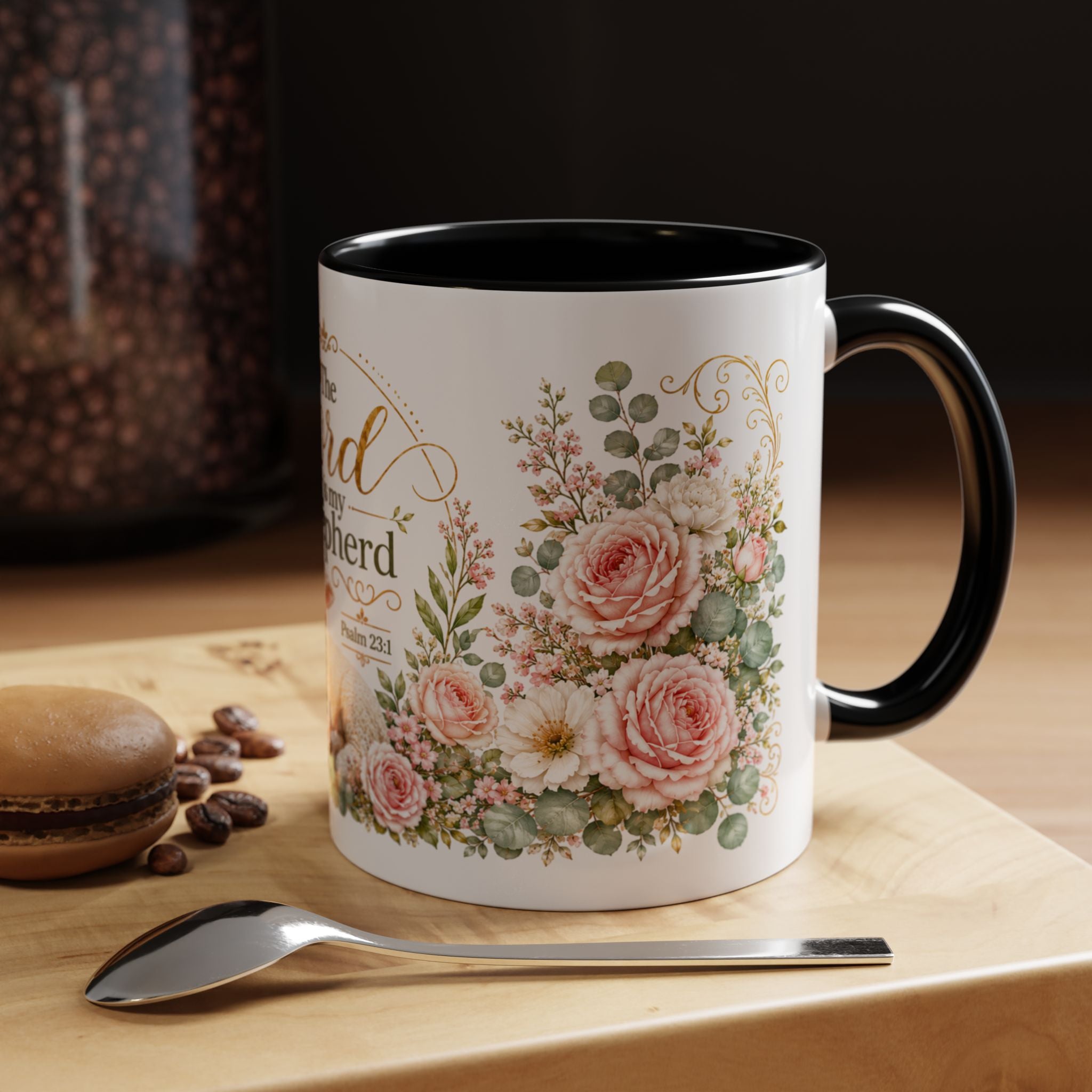 The Lord Is My Shepherd Mug, Psalm 23:1 Christian Coffee Cup, Lamb Bible Verse Mug, Faith Gift for Women Men, Religious Gift