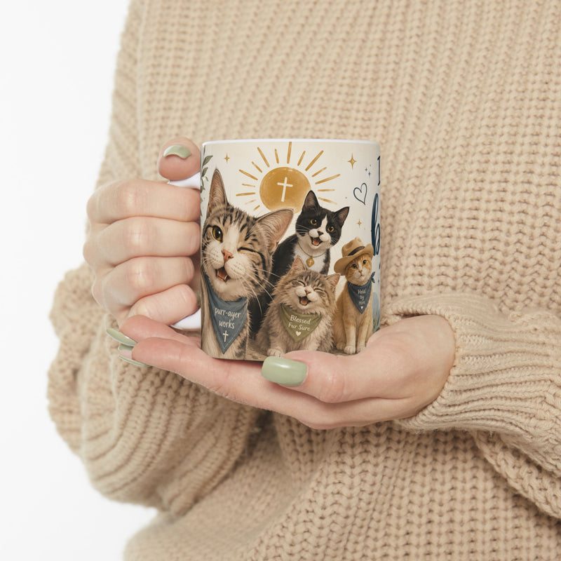 Christian Cat Mug, Cat Lover Coffee Mug, Bible Verse Mug, Im Going to Have a Blessed Day Mug