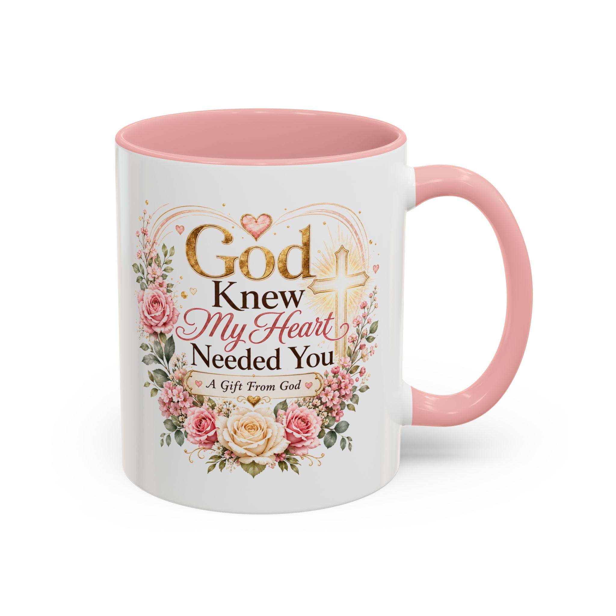 God Knew My Heart Needed You Mug, Christian Love Gift, Romantic Bible Verse Coffee Cup, Gift for Wife Girlfriend Husband Boyfriend