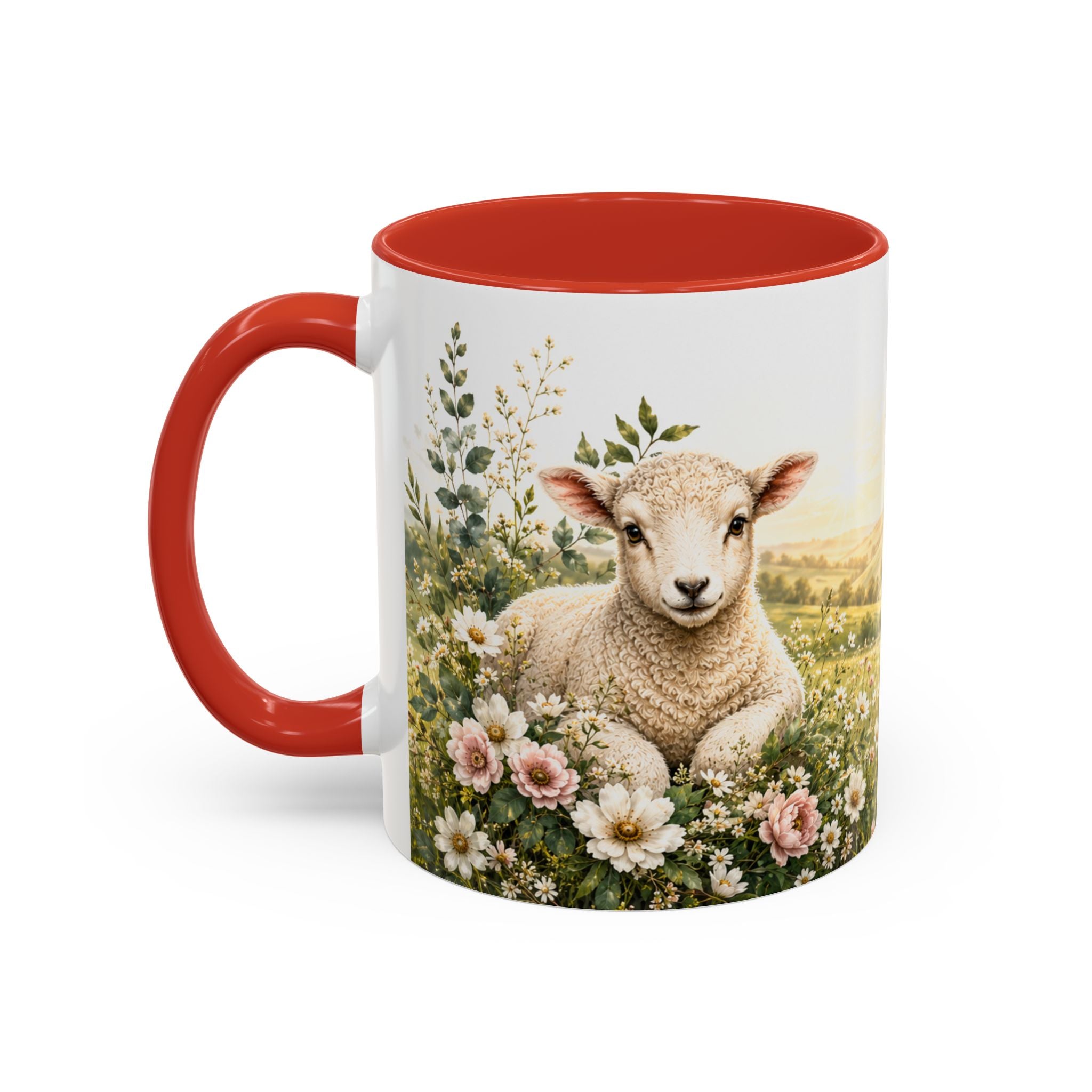 Innocence & Surrender to God Accent Coffee Mug | Religious Faith Scripture
