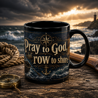 Pray to God But Row to Shore Mug