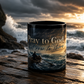 Pray to God But Row to Shore Mug