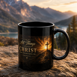 I Can Do All Things Through Christ mug | Christian Scripture Philippians 4:13