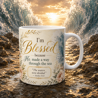 Exodus 14:21 Christian Mug