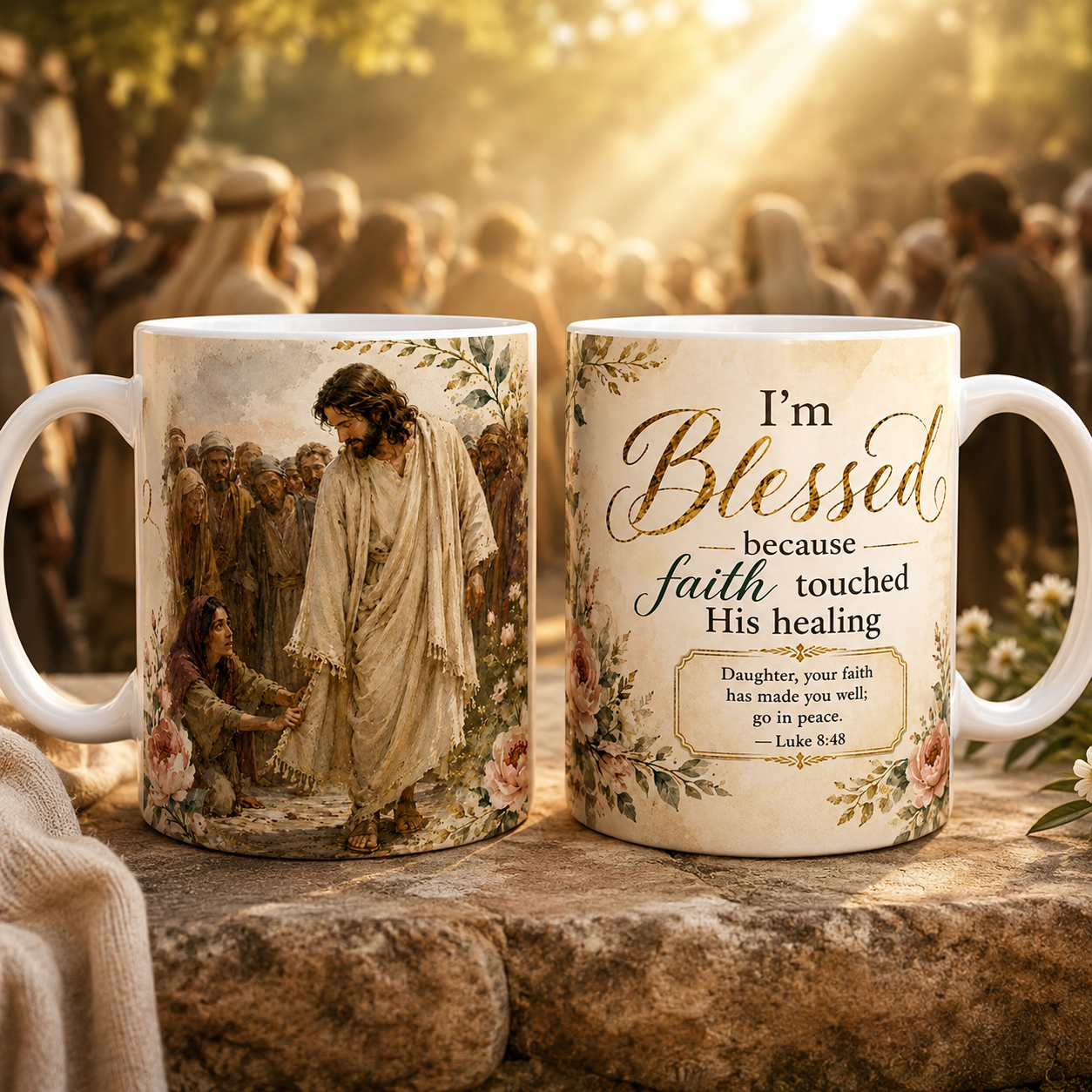 Im Blessed Because Faith Touched His Healing Mug