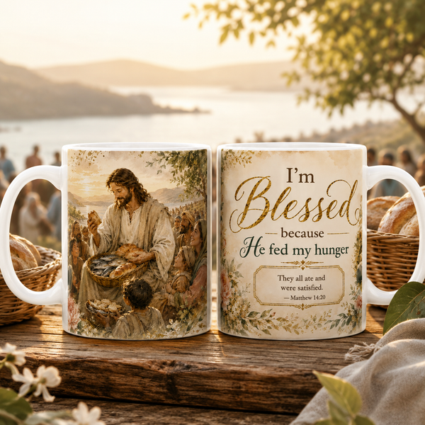 Im Blessed Because He Fed My Hunger Mug