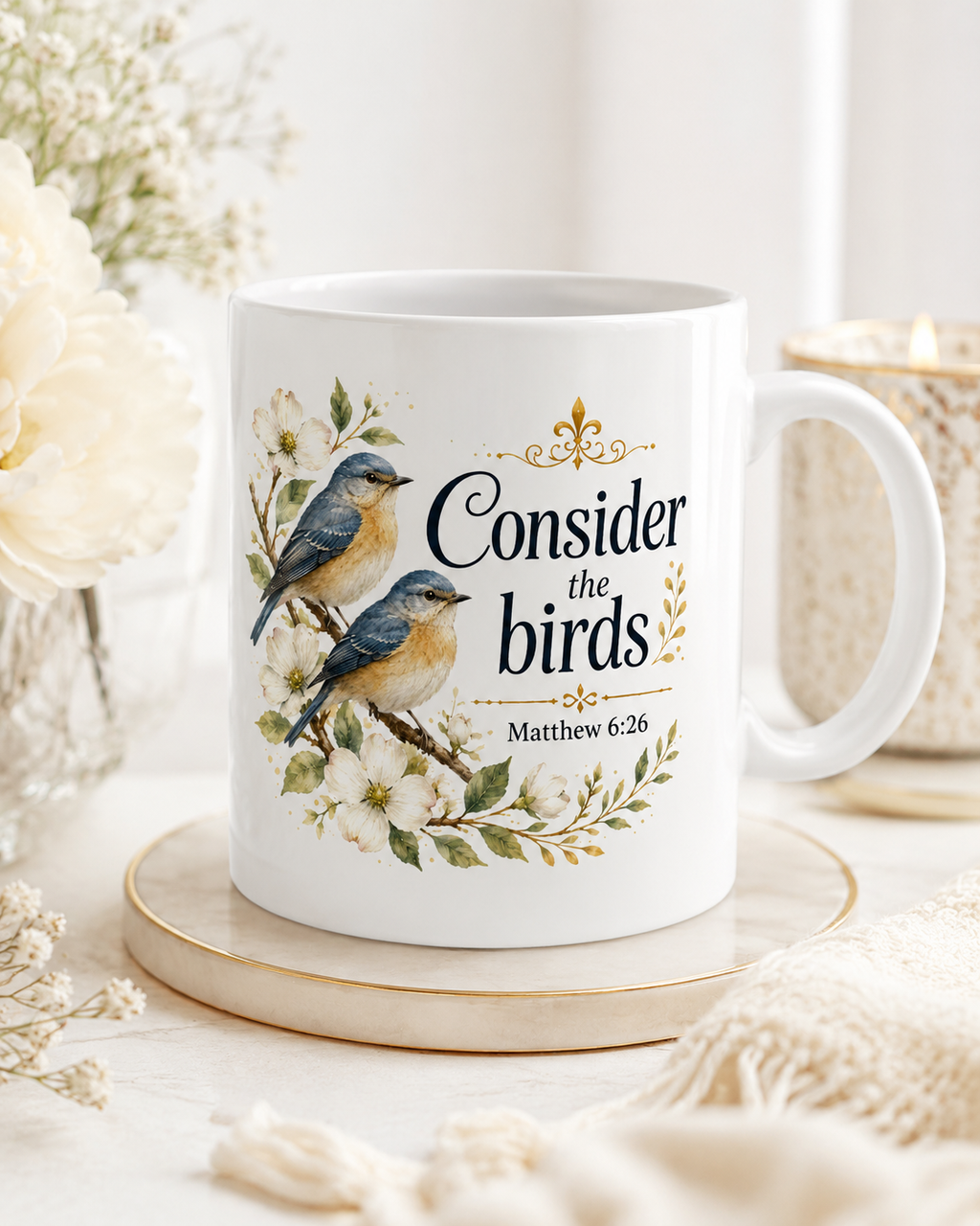 Spiritual Bird Illustration Ceramic Mug | 11oz 15oz
