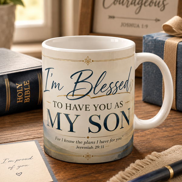 I'm Blessed to Have You as My Son Mug