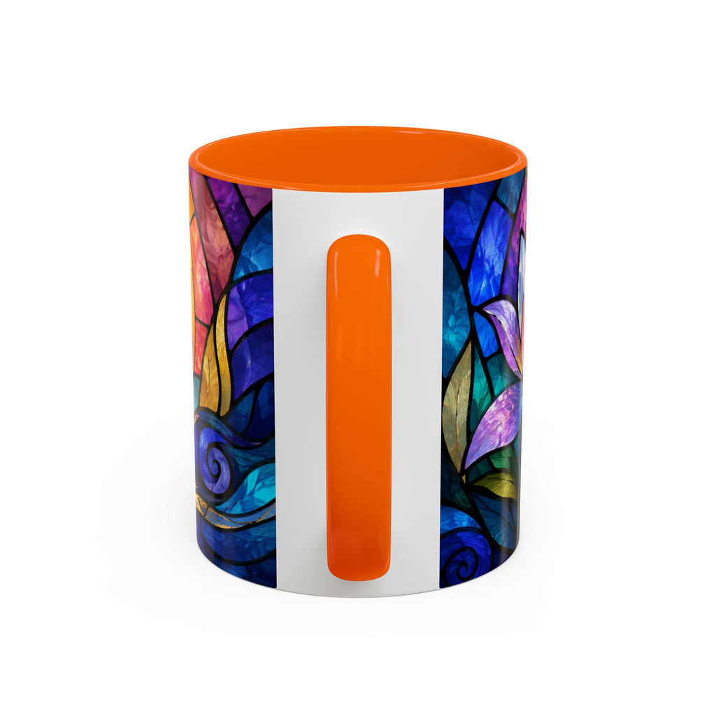 Matthew 11:28 Bible Verse Mug, Christian Coffee Cup, Come To Me All Who Are Weary Mug, Stained Glass Scripture Gift, Faith Prayer Mug